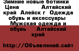 Зимние новые ботинки › Цена ­ 1 500 - Алтайский край, Алейск г. Одежда, обувь и аксессуары » Мужская одежда и обувь   . Алтайский край